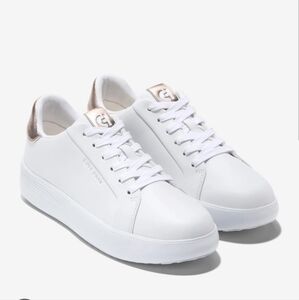 Cole Haan White and Gold Women's Sneakers